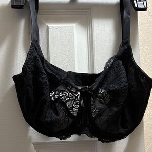 Panache Black Lace Bra, size 32FF